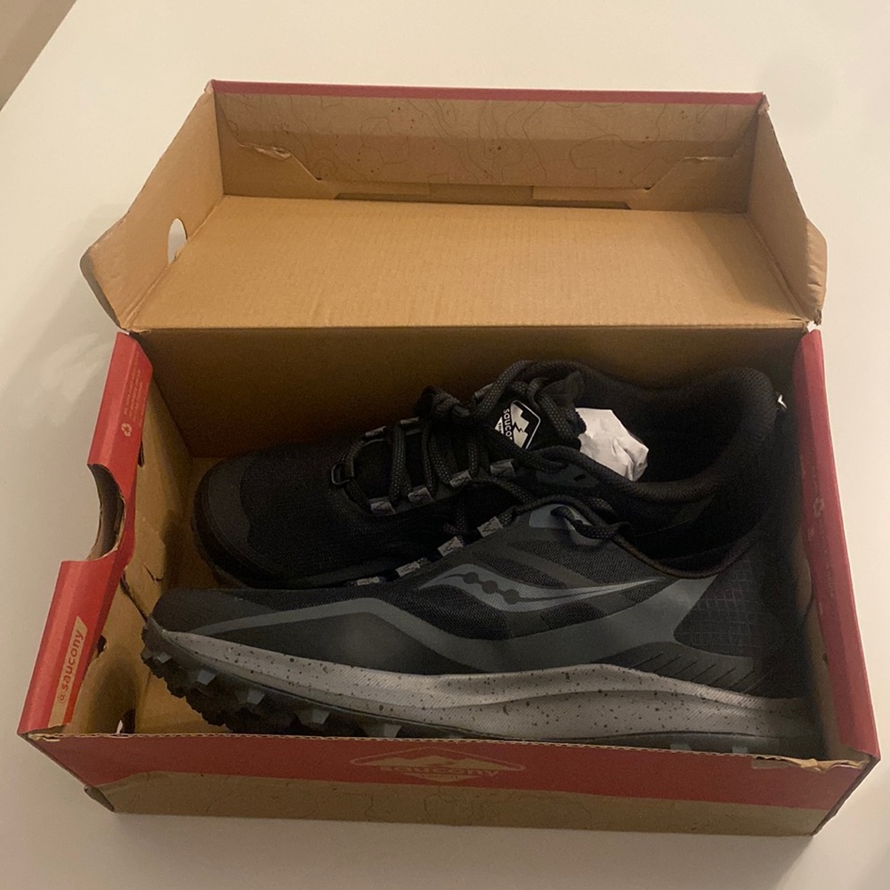 Saucony Peregrine 12 Black Trail Running Shoes